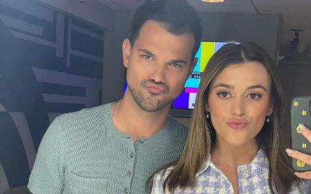 Taylor Lautner and Dome started dating in 2018.